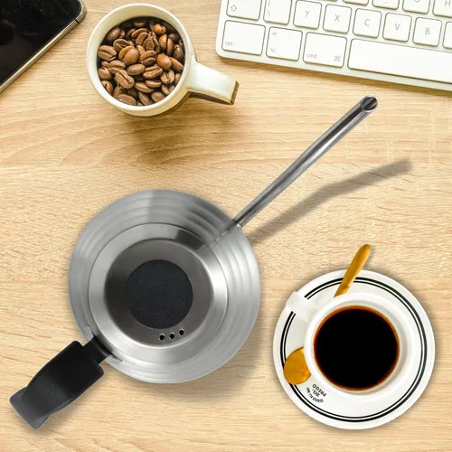Vista 6 de GreatChef Hervidor de acero inoxidable de cuello redondo para café, 40 onzas, 1.27 cuartos de galón, 1.2 L, 5 tazas, perfecto para verter café