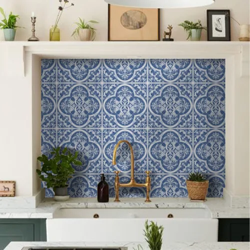 Vista 60 de Alwayspon Adhesivos de transferencia de azulejos de vinilo esmerilado para despegar y pegar, calcomanías autoadhesivas para azulejos de pared
