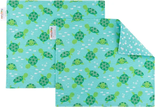 Vista 12 de Funkins - Manteles individuales de tela reutilizables para niños y loncheras, reutilizables, ecológicos, 15 x 13 pulgadas, 2 capas, gruesos
