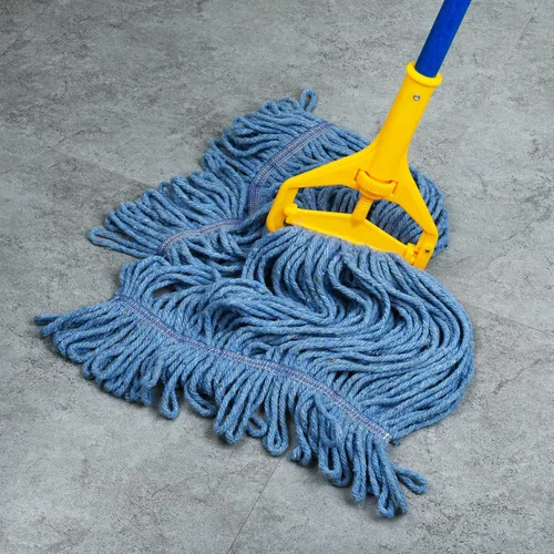 Vista 7 de Matthew Cleaning Cabezal de Trapeador de Servicio Pesado Reemplazo Comercial para Limpieza General y de Pisos, Cabezal de Repuesto de Hilo de Azul