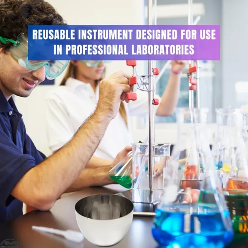 Vista 6 de Vasos de acero inoxidable con forma alta para ciencia, equipo de laboratorio de química de grado industrial con alta tolerancia al calor