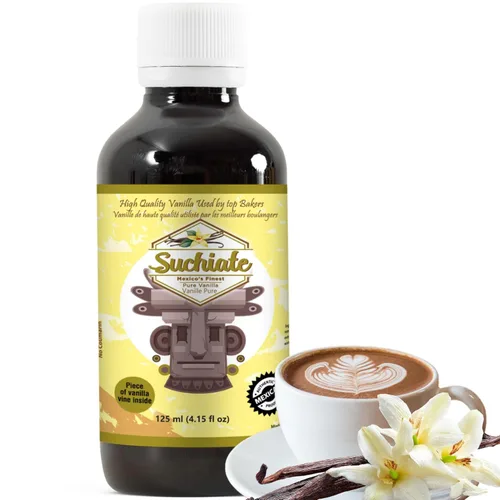 Vista 11 de Suchiate Pure Vanilla Vainilla mexicana para hornear y postres Hecho con vainilla real Vainilla Mexicana Buena 33.8 oz (1 litro)
