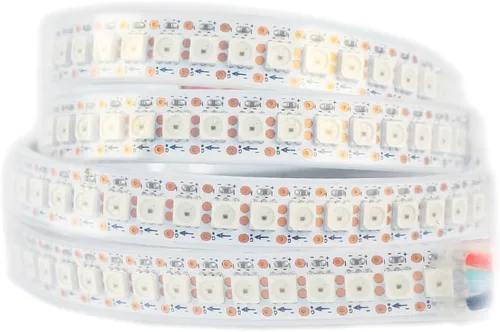 Vista 18 de WS2812B - Tira de LED de 12 V WS2815 (WS2812B actualizado) con luz direccionable individualmente, tira de LED programable con conectores JST-SM de 4