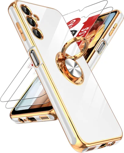 Vista 66 de LeYi Funda para iPhone XR: con Protector de Pantalla de Vidrio Templado [Paquete de 2] Soporte de Anillo Giratorio de 360°, Soporte Magnético