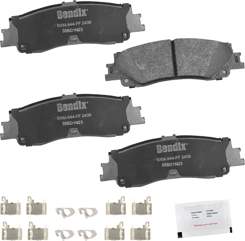Vista 248 de Pastillas de Freno Traseras Cerámicas Bendix Priority1 CFC1510 para INFINITI QX56 2013-2011, QX80 2024-2014, Nissan Armada 2023-2017