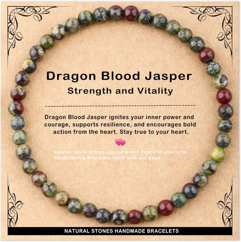 Vista 69 de AD Beads 4mm6mm8mm10mm Handmade Bracelet - Natural Gemstone for Peace and Tranquility - Meditation, Yoga, Healing and Energy Gift for Unisex