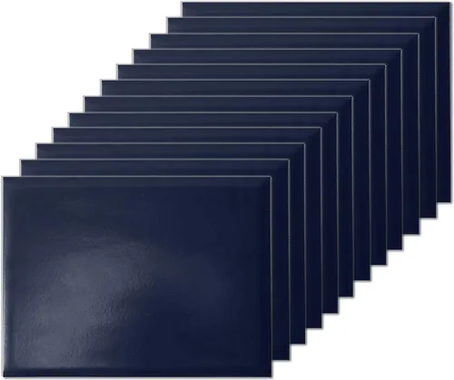 Vista 42 de Funda para diploma de 8.5 x 11 pulgadas, apertura vertical, cubierta para certificado de graduación, cubierta acolchada de cuero liso, tamaño carta