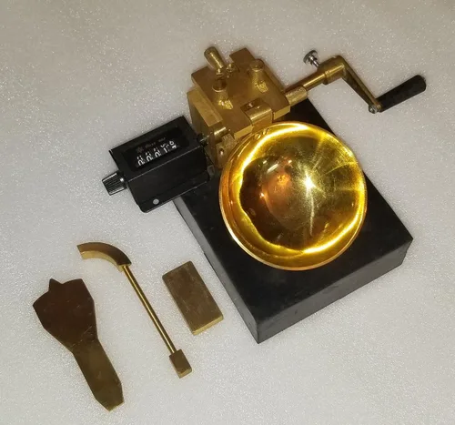 Vista 2 de Crabby Equipo de prueba del suelo de las herramientas de ranurado de Casagrande del disco de latón de mano del aparato del límite líquido