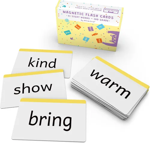 Vista 7 de Attractivia Tarjetas magnéticas de primer grado (primer grado) – 41 tarjetas de muñeca grandes resistentes para alfabetización de lectores