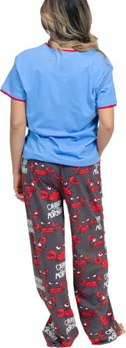 Vista 2 de Lazy One Women's Pajama Set, Short Sleeves with Cute Prints, Relaxed Fit