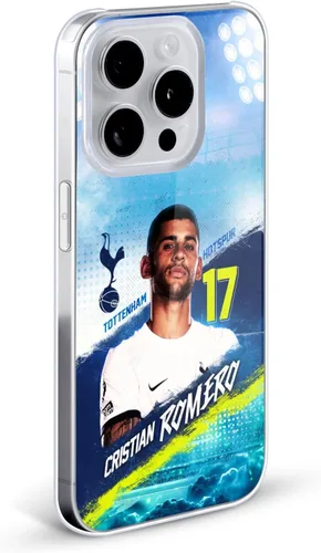 Vista 2 de Head Case Designs Tottenham Hotspur F.C. Cristian Romero 2023/24 First Team - Carcasa rígida compatible con Apple iPhone 12 / iPhone 12 Pro
