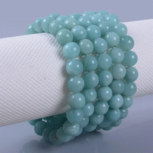 Vista 3 de JUSTINSTONES 8mm Round Beads Stretch Bracelet 7 Inch Unisex