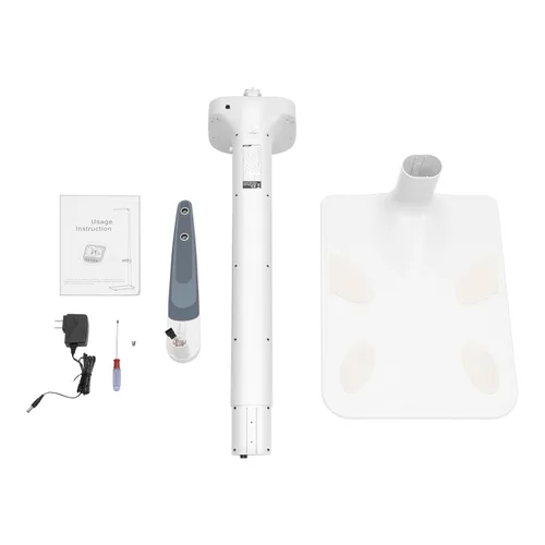 Vista 3 de Báscula digital profesional para médicos, báscula de consultorio médico, báscula electrónica de peso corporal y altura báscula de médico, medición