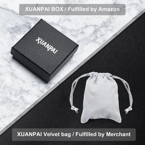 Vista 7 de XUANPAI Pulseras personalizadas hechas a mano con placa de identificación de cuerda trenzada para mujeres y hombres