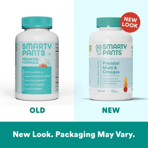 Vista 3 de SmartyPants Vitaminas prenatales para mujeres y multivitamínicos para hombres