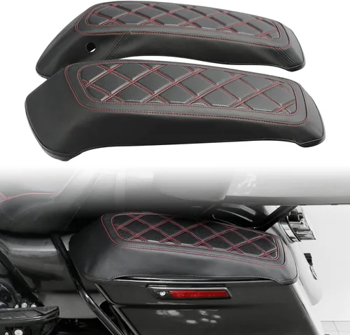 Vista 15 de TCMT - Tapa de maletero de viaje con costuras negras para Harley Touring 2014-2025 Road King Road Street Electra Glide Pack