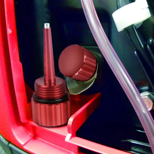 Vista 6 de BougeRV Compatible con generador Honda EU2200i Embudo de cambio de aceite de fácil llenado sin derrame + varilla de aceite magnética para generador