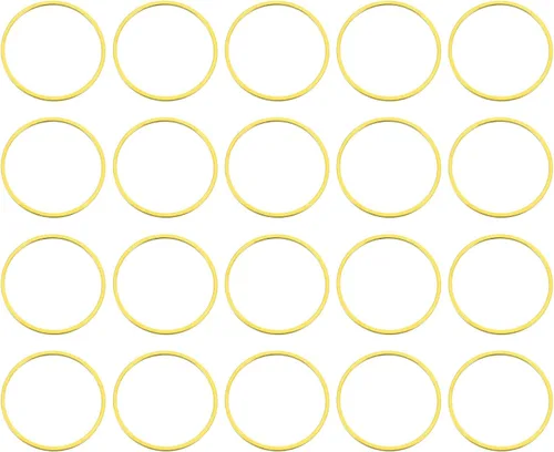 Vista 25 de uxcell Bisel de círculo hueco de latón Anillos de enlace redondos Conectores de joyería para pendientes, collares, fabricación de joyas