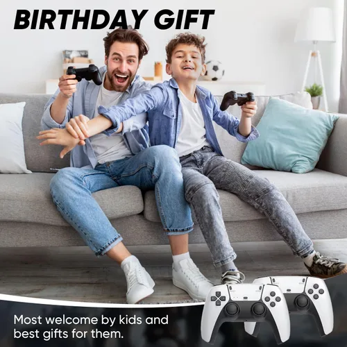 Vista 7 de 2026 New M15 Retro Game Stick with 40,000+ Built-in Classic Games, 14 Emulators, 4K HDMI Video Games Console, Plug & Play TV Game Stick with Dual