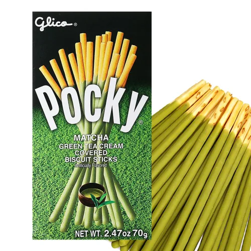 Vista 3 de [5 paquetes] Glico Pocky Matcha té verde 2.47 oz x 5 palitos de galletas