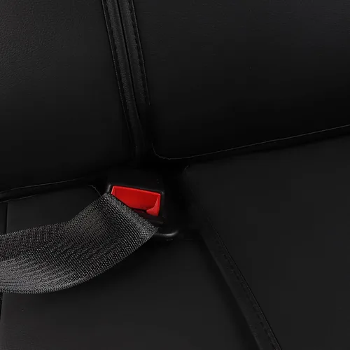 Vista 8 de JOJOBAY - Fundas para asientos de automóvil, cuero impermeable, 2 fundas para asientos delanteros, color negro