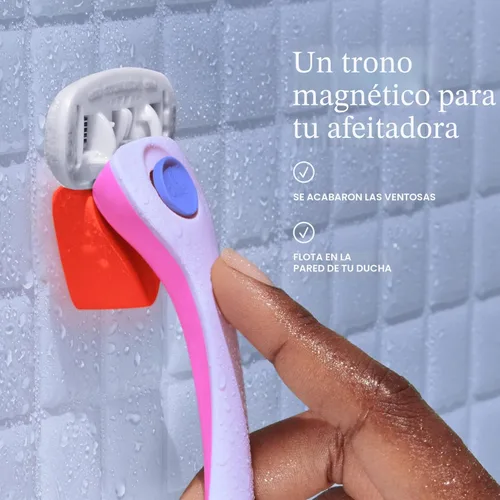 Vista 8 de Billie Kit de afeitado para mujer - Maquinilla de afeitar para mujer + 4 repuestos de maquinilla de afeitar de 5 hojas + soporte magnético - DreamPop