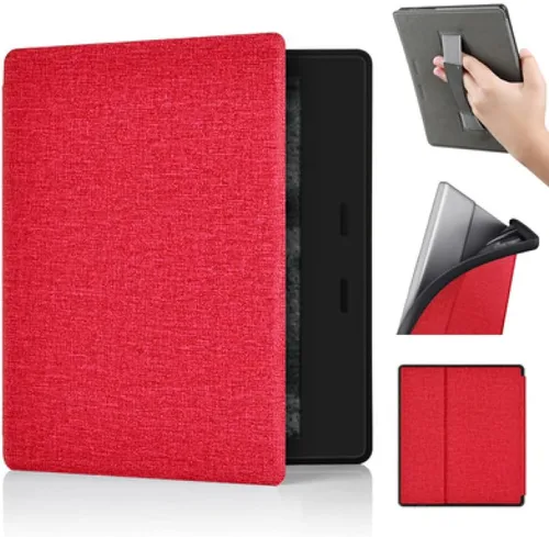 Vista 11 de Funda para Kindle Oasis de 7 pulgadas, 10ª generación, versión 2019 [modelo No: S8IN40] con correa de mano y apagado y encendido automático, fundas
