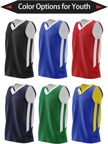 Vista 5 de Liberty Imports - Juego de 10 camisetas reversibles de malla para baloncesto