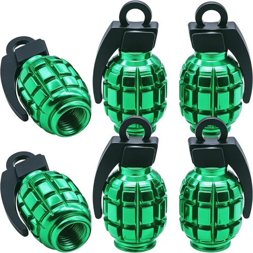 Vista 138 de 4 tapas de válvula de neumático, cubiertas universales de válvula de neumático de aleación de aluminio para automóviles, camiones, SUV, Negro