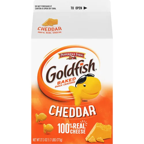 Vista 7 de Goldfish Galletas con Queso Cheddar, Caja de 27.3 Oz