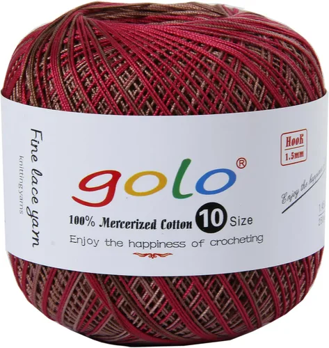 Vista 146 de golo 24 bolas hilo de ganchillo tamaño 10 hilo para tejer a mano hilo de ganchillo 10-24-1