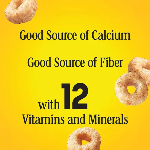 Vista 5 de Cheerios de manzana y canela, cereales para el desayuno sin gluten saludables para el corazón, hechos con avena integral, 11 onzas