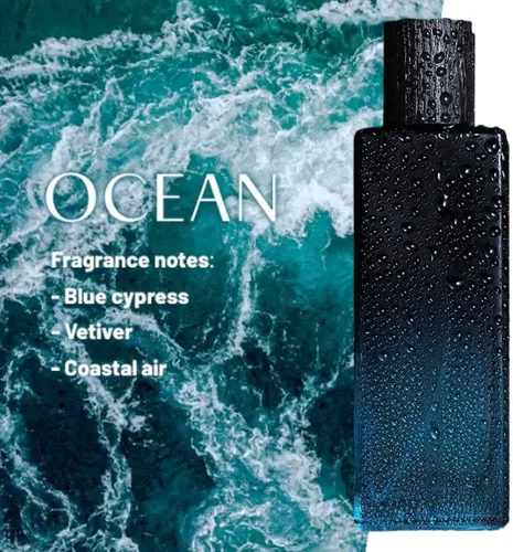 Vista 6 de Aceite corporal oceánico para hombre, aceite orgánico de masaje anticelulítico con colágeno, perfume de aceite corporal oceánico para hombres