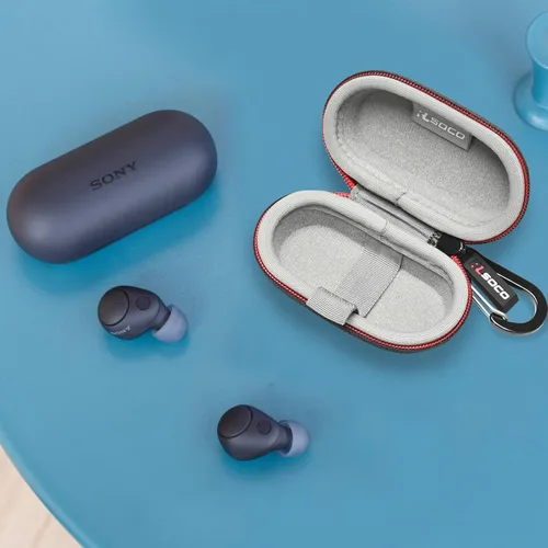 Vista 7 de RLSOCO Funda rígida para auriculares Sony WF-C510 / WF-C710N / WF-C700N / WF-C500 verdaderamente inalámbricos con Bluetooth (solo funda)