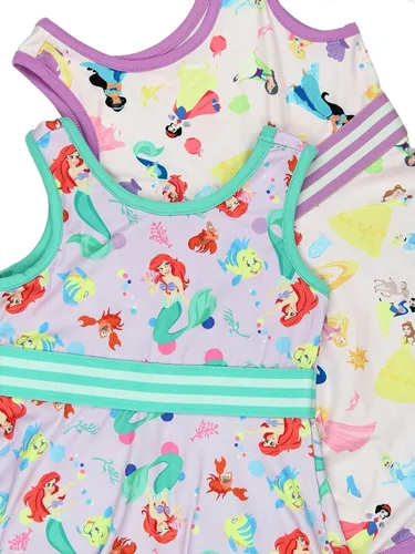 Vista 8 de Disney Vestido ultra suave de princesa para niñas pequeñas