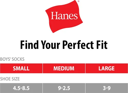 Vista 2 de Hanes Calcetines para bebés y niños pequeños, tobillo y corte bajo, paquete de 10 pares