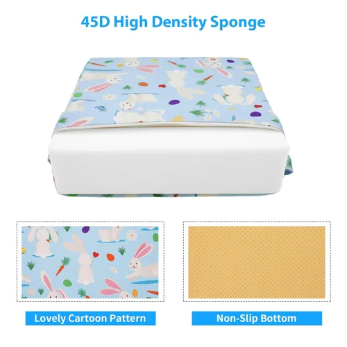 Vista 10 de Asiento elevado para mesa de comedor, soporte más fuerte, doble correas seguras, asiento elevador para silla de cocina, parte inferior