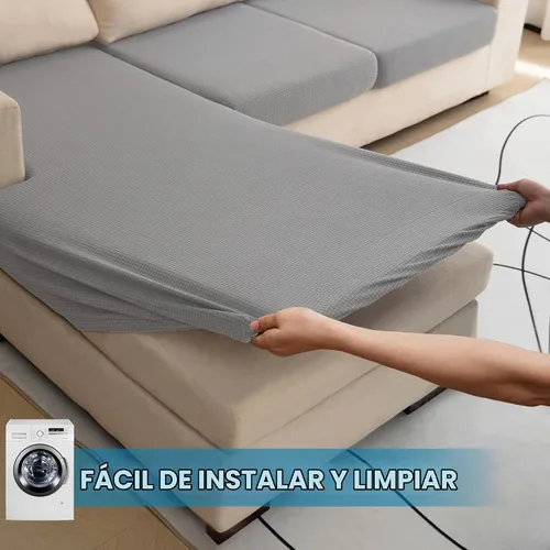 Vista 7 de Funda repelente al agua para cojín de sillón, funda elástica para respaldo individual de sofá seccional, funda para sofá en forma de L para mascotas