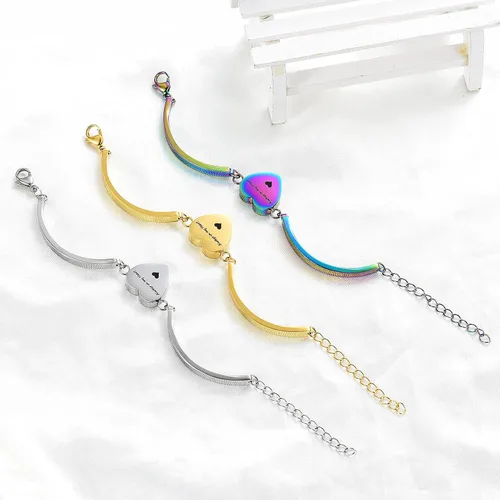 Vista 5 de Alway in My Heart - Pulsera de cremación para cenizas, joyería de cremación en forma de corazón, Metal
