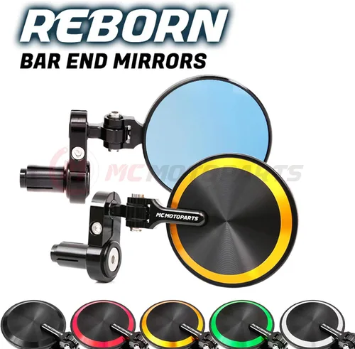 Vista 6 de Espejos de barra CNC Gold Reborn compatibles con FZ8 Fazer S 800 2009-2016