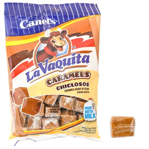 Vista 3 de Canel's La Vaquita Chiclosos Caramelo Suave de Leche Caramelo Suave de Leche Dulce Mexicano (1 bolsa de 5 onzas)