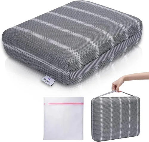 Cojín para bañera de hidromasaje para uso en interiores o exteriores, almohada de spa con peso de 16 x 12 x 4.3 pulgadas, funda de malla 4D lavable