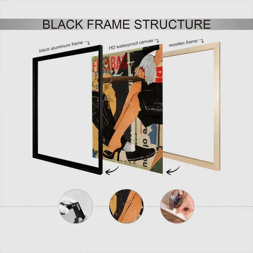 Vista 3 de Funny I Love You Is Will Pass - Pósteres de lienzo con eslogan moderno Fleabag arte de pared, retro, colorido, carrito de bar, impresiones