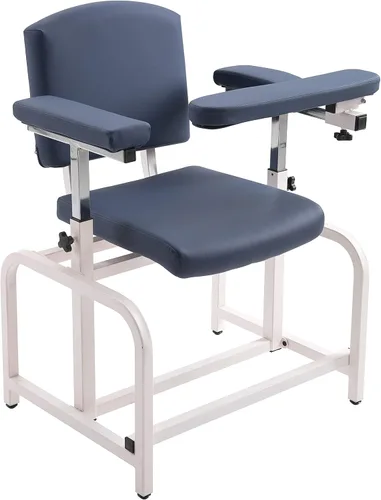Vista 6 de Cómoda silla de dibujo de laboratorio para spa de laboratorio y sala de tratamiento (negro)