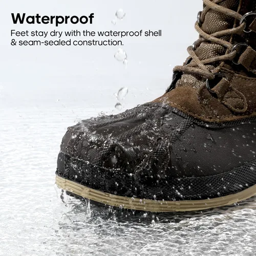 Vista 2 de NORTIV 8 Botas de nieve impermeables aisladas para hombre