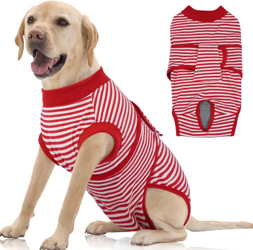 Vista 45 de FUAMEY Traje de Recuperación para Perros Machos, Trajes de Cirugía de Castración para Perros, Camisas de Esterilización para Cachorros Hembra