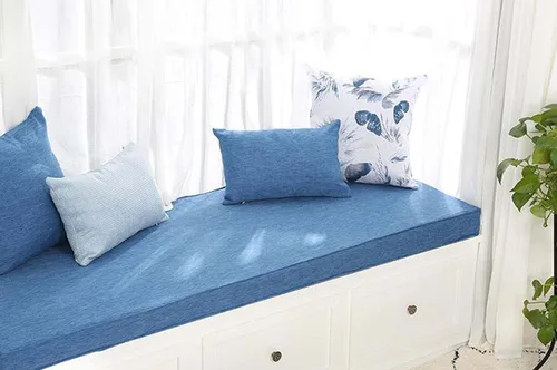 Vista 13 de Cojín de banco personalizado extra largo para columpio de 2/3/4 plazas, cojín de sofá grande, cojín de espuma viscoelástica de lujo para exteriores