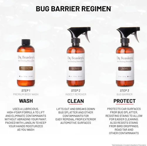 Vista 6 de Dr. Beasley's Prescripción de barrera de insectos para auto - Eliminación completa de insectos y protección, descompone y elimina las manchas