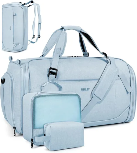 Vista 13 de Bolsa de ropa convertible para viajes, mochila 4 en 1 para mujeres y A-Negro