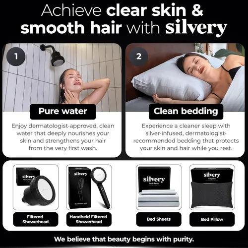 Vista 9 de Juego de fundas de almohada de satén con plata infundida – Paquete de 2 fundas de almohada de seda suave y refrescante con tecnología autolimpiante